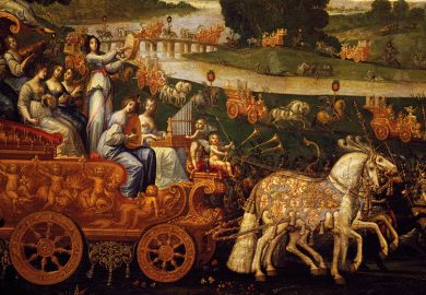 Chariot of Musicians, Detail from Earth painting, Claude Deruet
