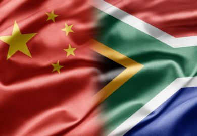 China / South Africa flag