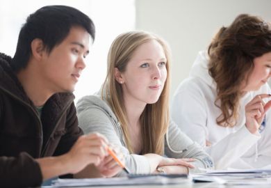 A Chinese student among British university students