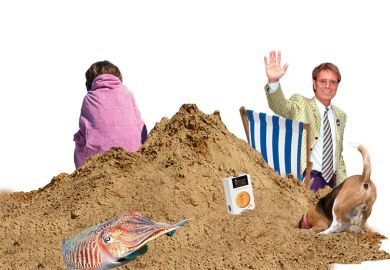 Cliff Richard and cuttlefish on the beach