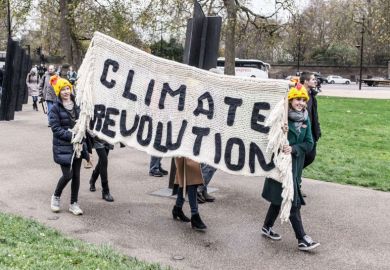 Climate change protest in London