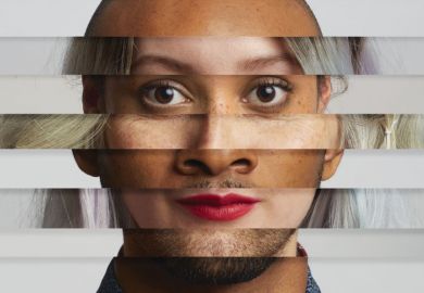 Collage of male and female faces Collage of male and female faces