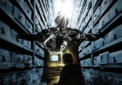 family (1954), two australian aborigines holding boomerangs