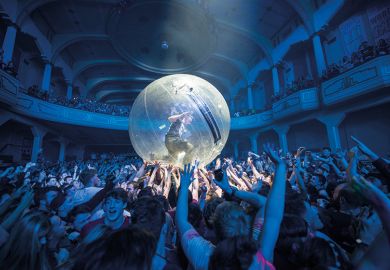 Crowdsurfing in a bubble