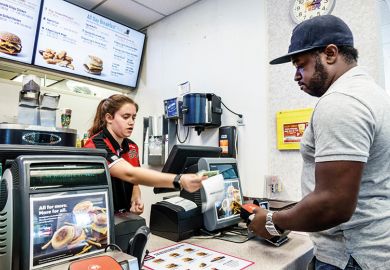 Customer in McDonald's