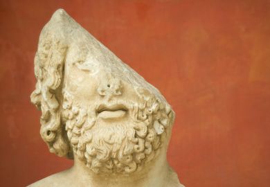 A broken Roman statue, to illustrate planned cuts to the University of Exeter’s humanities department.
