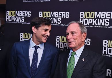 Ronald Daniels and Michael Bloomberg