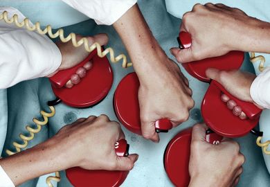 Several hands holding defibrillators on a chest. To illustrate that while there is a flow of extra medical graduates, the health system in the UK lacks the resources to boost training places or offer permanent jobs.