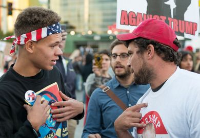 Democrats and Republicans disagreeing