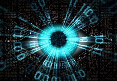 An electronic eye, symbolising digital surveillance