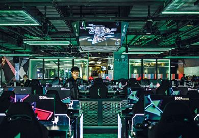 Computer screens in office Computer screens in office