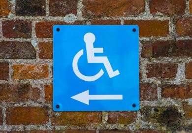 Disabled toilet sign