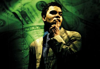 Man thinking with money background Man thinking with money background