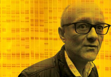 Dominic Cummings with DNA sequence Dominic Cummings with DNA sequence