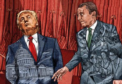 Donald Trump illustration, by Matthew Brazier