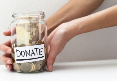 Donation money jar