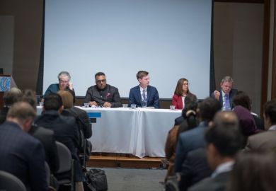 Anton Muscatelli speaks at the World Academic Summit