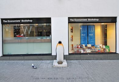Frontage of LSE’s The Economists’ Bookshop, which has closed permanently