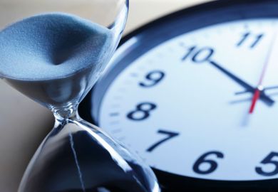 Egg timer and clock showing deadlines