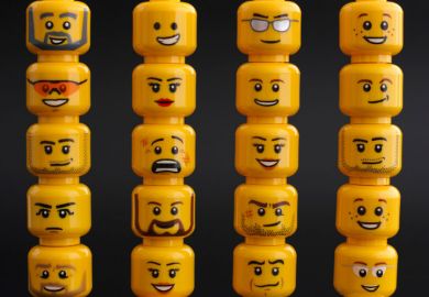 Emotions on the faces of Lego heads