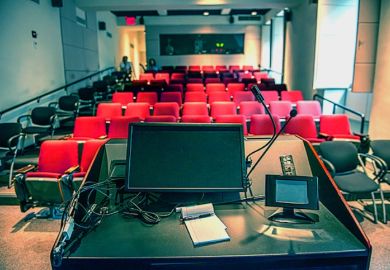 An empty lecture theatre