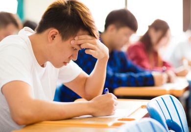 Students sitting examination Students sitting examination