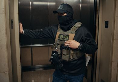 A federal immigration agent
