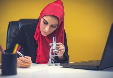 Female Muslim scientist