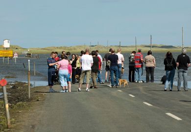 Flooded road