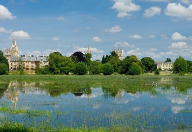 Flooded field near Oxford University Flooded field near Oxford University