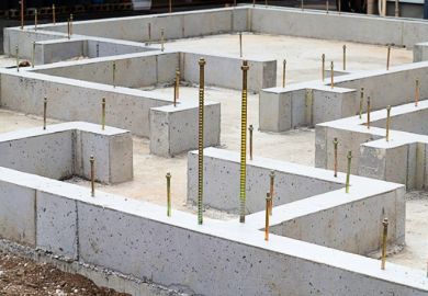 House foundations, illustrating foundational knowledge