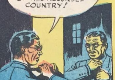 Frame from comic book