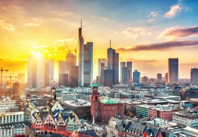 Frankfurt, one of Germany's most expensive cities