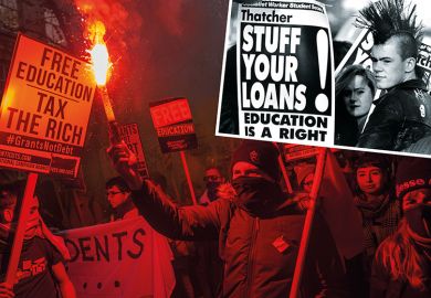 Free education protesters past and present