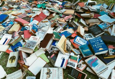 A pile of abandoned books