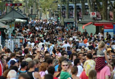 La Rambla in Barcelona La Rambla in Barcelona
