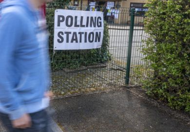Polling station signs in UK Polling station signs in UK