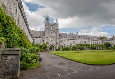 Grey gothic archictecture at the University College Cork