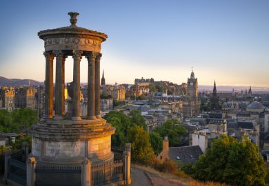 Edinburgh at sunset 