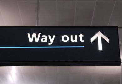 Way out sign Way out sign