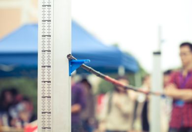 Measuring the high jump athletics