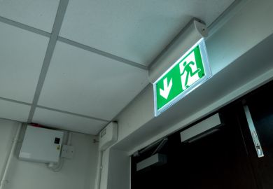 Illuminated Fire Exit sign 