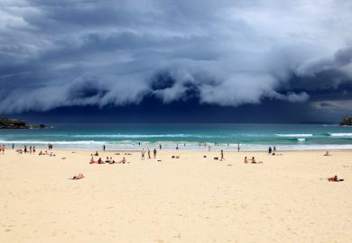 Beach goers enjoy the last rays of sunshine before a massive storm sweeps through Sydney Beach goers enjoy the last rays of sunshine before a massive storm sweeps through Sydney