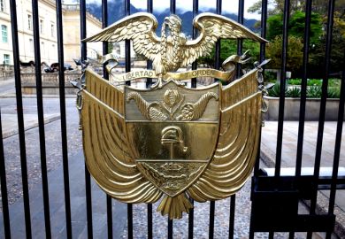 Gate of the Presidential Palace, Bogota, Colombia