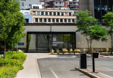 The exterior of Ghent University