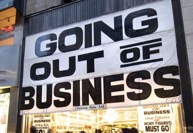 Going out of business sign