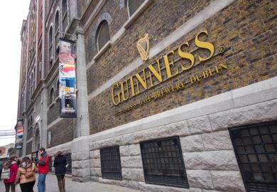 Guinness factory in Dublin