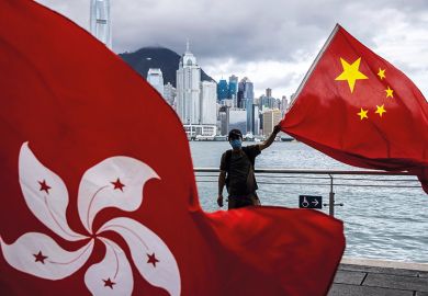 Mainland China and Hong Kong flags