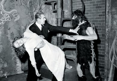 Scene from horror movie Scene from horror movie