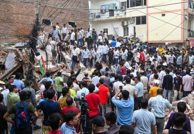 Hostel Collapses In Delhi's Satya Niketan Area